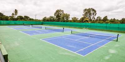 Three tennis courts